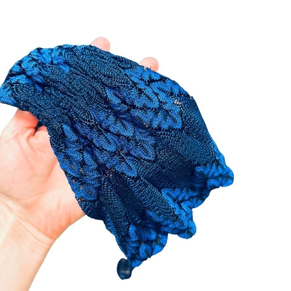 Nwt FREE PEOPLE Simone Lace Crochet Dress Blue size xs OB668240 - Picture 10 of 12